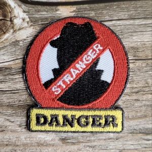 Stranger Danger 90s  80s Vintage Retro Style Watch Your Children Iron on Patch